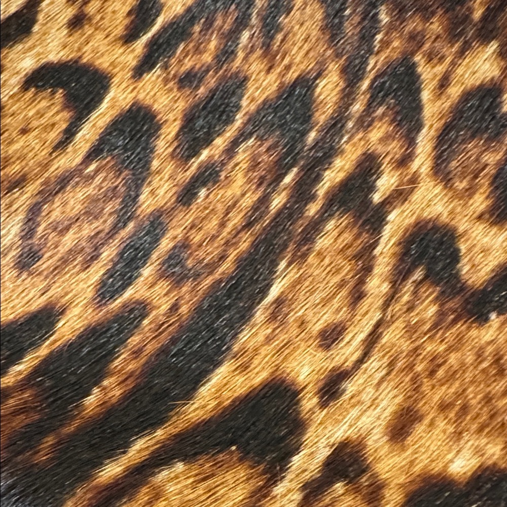 Roberto Cavalli Class Tote Satchel Brown Leopard Calf Hair Leather Bag - Picture 15 of 17
